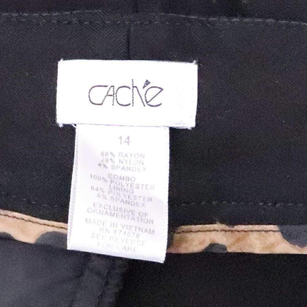 Cache | Bootcut Black Dress Pants 14 - Picture 4 of 5
